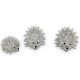 Lot de 3 Cristaux Swarovski "Hérisson,