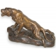 Bronze "Lionne blessée" signé CARVIN