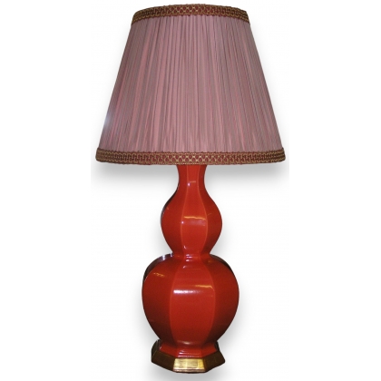 Lampe Alexander, en céramique ocre