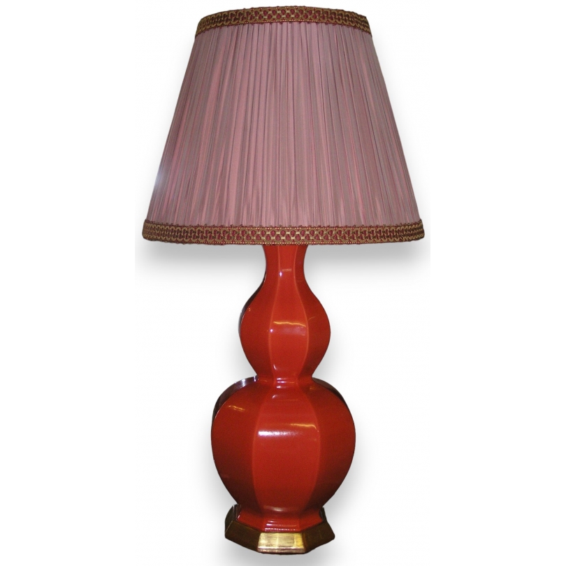 Lampe Alexander, en céramique ocre