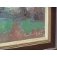 Tableau huile sur panneau "Paysage",