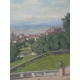 Tableau "Italie-Frascati", signé J. ODIER