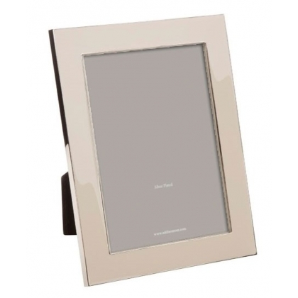 Photo frame enamelled grey, sand, large