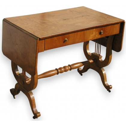 Louis-Philippe table with flaps of 28cm.