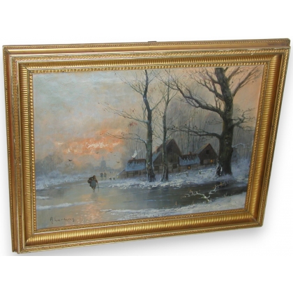 Tableau "Paysage d'hiver".