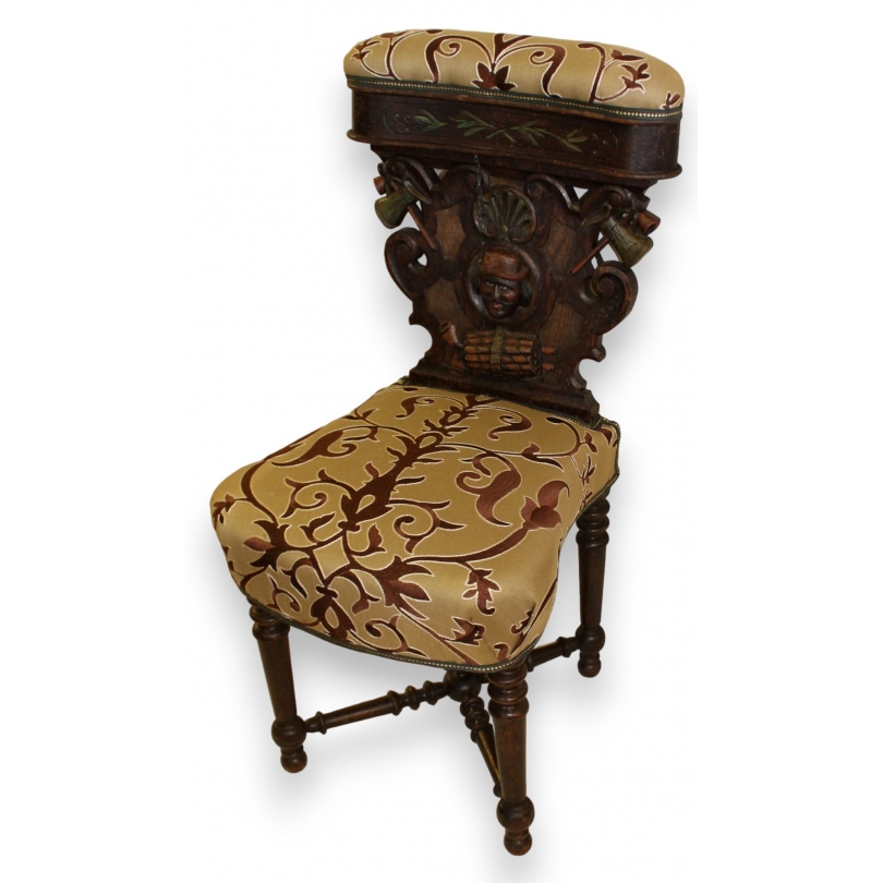 Antique smoking chair hot sale