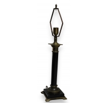 Pied de lampe "Colonne" en laition