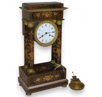 Charles X mantel clock with fl