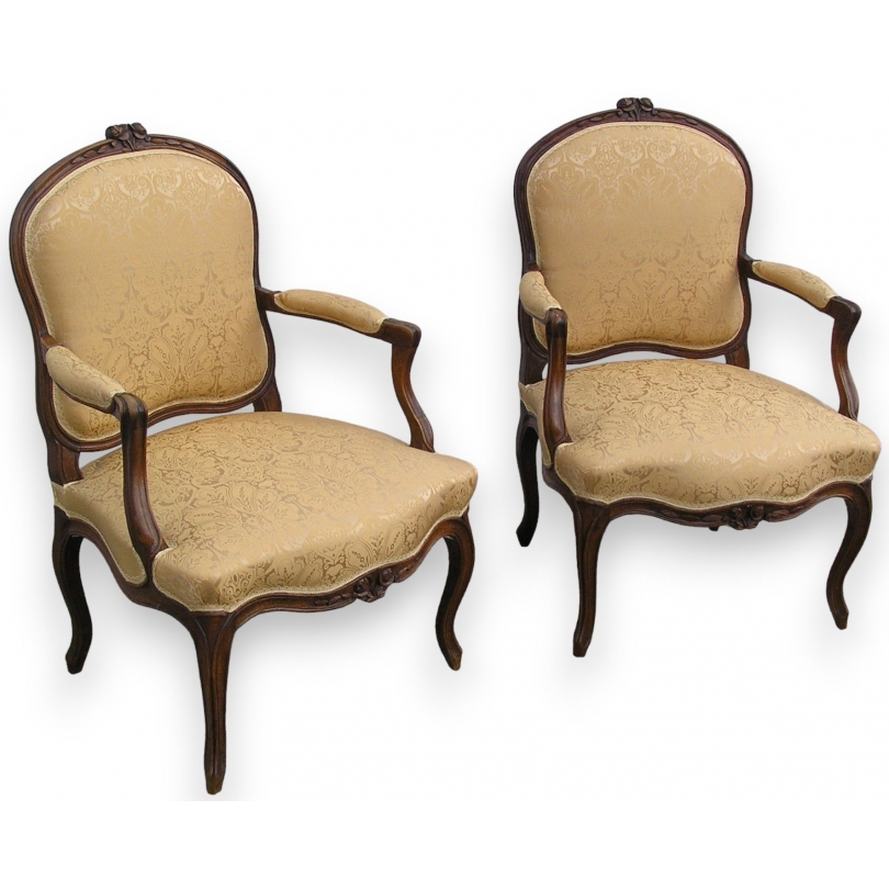 Pair of Louis XV chairs.