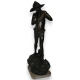 Spelter sculpture with bronze