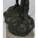 Spelter sculpture with bronze