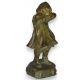 Bronze "Girl crying", signed