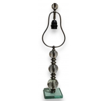 Lampe boules en verre par Jacques ADNET