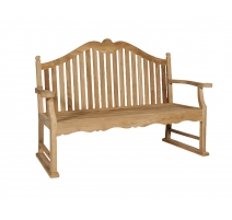 Banc de jardin "Bedford" en chêne, petit