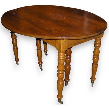 Drop-leaf table with 3 extensi