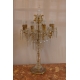 Set of 4 crystal candelabras w