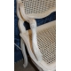 Pair of Régence armchairs, paited and caned.