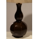 Paire de vases en porcelaine brune