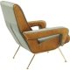 Fauteuil Luna haut dossier vert