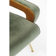 Fauteuil Luna haut dossier vert