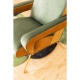 Fauteuil Luna haut dossier vert