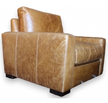 Fauteuil en cuir Vintage