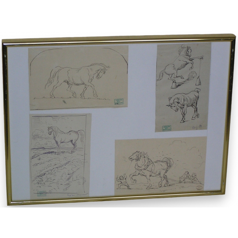 Set of drawings "horses"