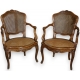 Pair of Louis XV armchairs can