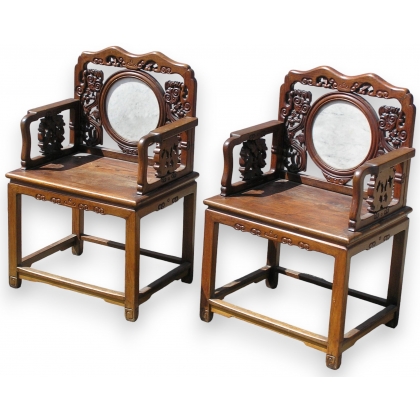 Pair of chinese armchairs