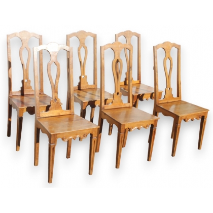 Set of 10 Direcoire chairs