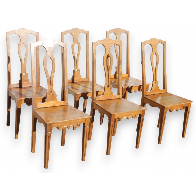 Set of 10 Direcoire chairs