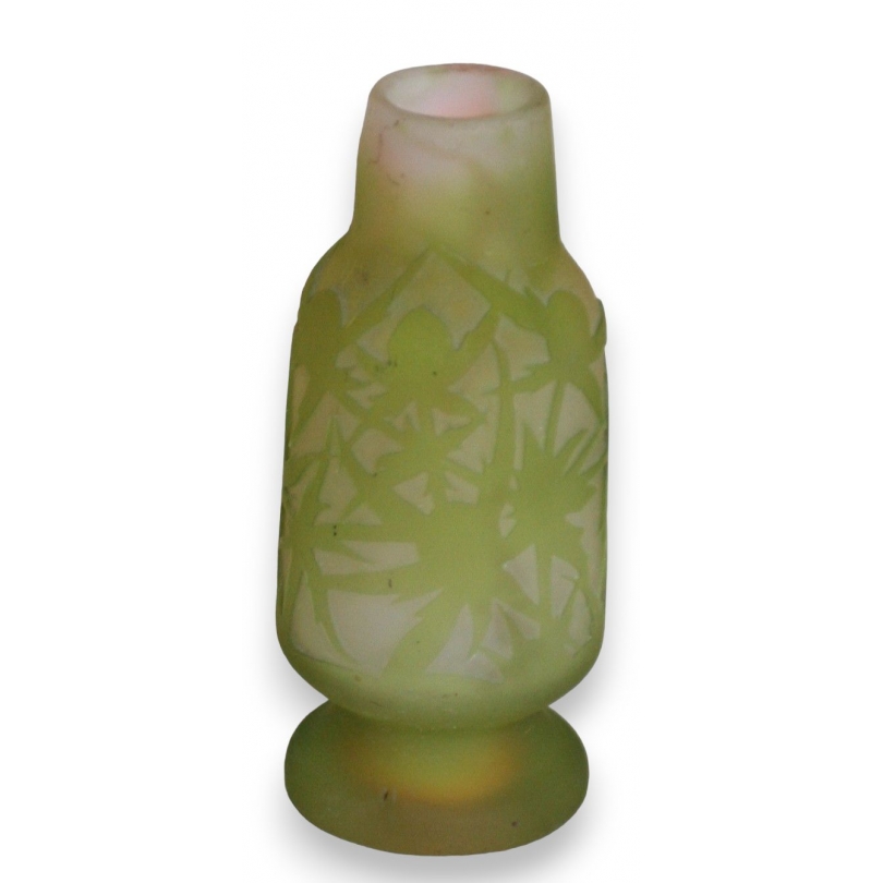 GALLE vase, green-pink.