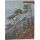 Painting "Mountains and trees"