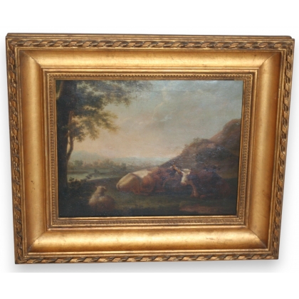 Tableau "Paysage avec vaches e