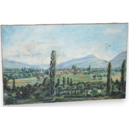 Painting "View of Chouly, Vand