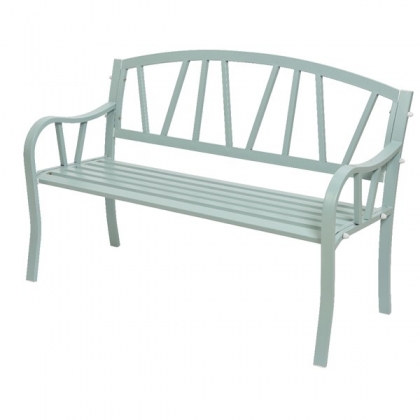 Banc de jardin Odense en aluminum vert clair