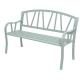 Banc de jardin Odense en aluminum vert clair