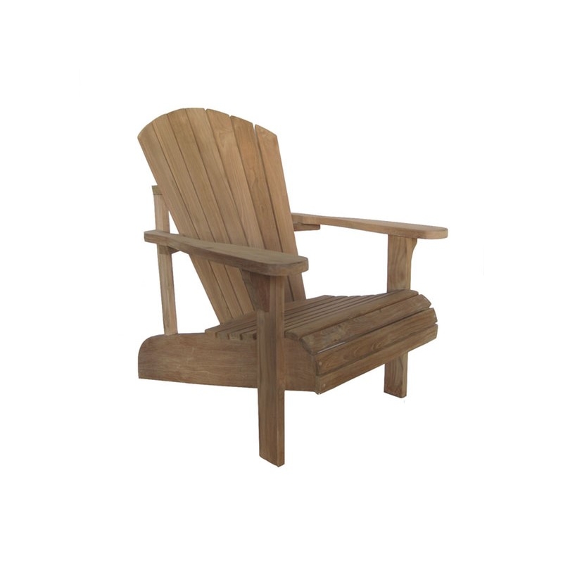 Fauteuil de jardin "Adirondack" en teck - Moinat SA ...