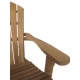 Fauteuil de jardin "Adirondack" en teck