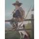 Tableau "Enfant berger, chien"