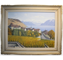 Tableau "Lavaux" signé A. DUPLAIN