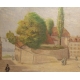 Tableau "Nyon" signé S. ROCHAT