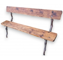 Banc de jardin pied fonte branche