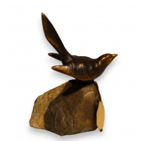 Bronze "Mésange à longue queue" de REUSSNER