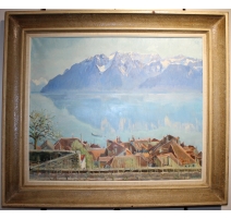 Tableau "Lavaux" signé CH. A. EGLI 47