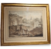 Engraving "View of Rome"