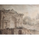 Engraving "View of Rome"