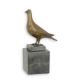 Bronze Pigeon socle en marbre noir