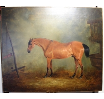 Tableau "Cheval" signé BROCKLEHURST