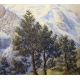 Tableau "Die Jungfrau" signé E. FREI 1936